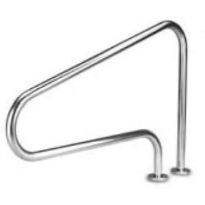 PASAMANOS SENCILLO 48" ACERO INOX. TIPO NARIZ EXTENDIDA