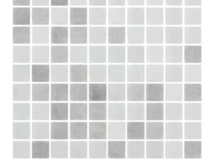 MOSAICO HISPANO GLASS MEZCLA BRUMA GRIS/BLANCO