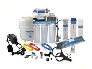OSMOSIS INVERSA AQUEX 100 GPD, 6 ETAPAS, CON BOMBA, TDS, UV