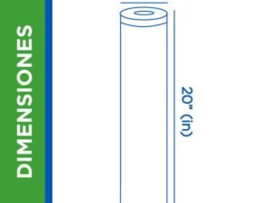 CARTUCHO POLYSPUN 20"BB, 1 MICRAS
