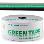 CINTA GREEN TAPE 17MM 6MIL, 1.0LPH GOTERO A 20CM, R 3000M