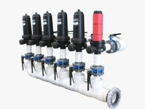 BATERIA DE FILTROS AUTO DE DISCOS 3 X 3, MANIFOLD 6" 28LPS