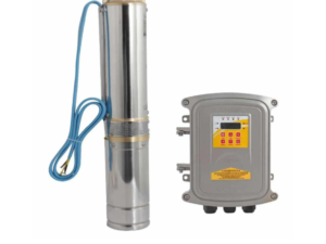Motobomba sumergible 4" y 60m carga máxima 0-220 lpm