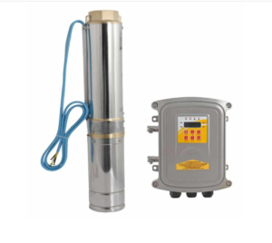 Motobomba sumergible 4" y 60m carga máxima 0-220 lpm