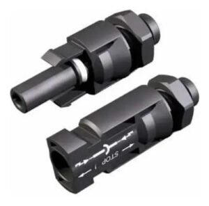 Par de Conectores Fijos MC4 1 Hembras/1 Machos cable 14-10AW 1500 Vdc