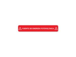 Etiquetas de "Sistema fotovoltaico" de 4.0" x 2.0"